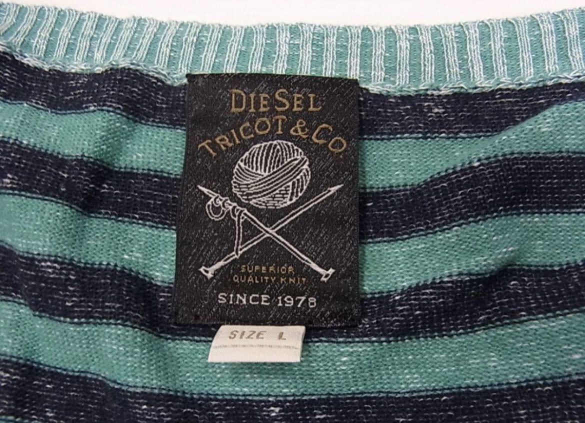 美品 価格6万円程◇DIESEL ニットジャケット メンズ L_画像8