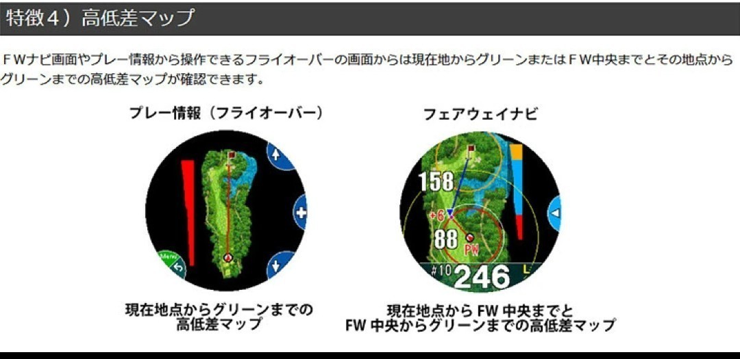 shot navi W1 Evolve/ショットナビ エボルブW1 ブラック×ブラック×シルバー ゴルフウォッチ_画像6