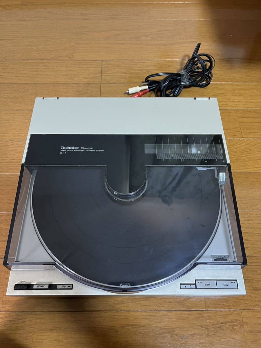 ☆レコードプレーヤー☆ Technics ☆ テクニクス☆ クォーツ☆ SL-7☆ジャンク品☆レコード☆_画像1