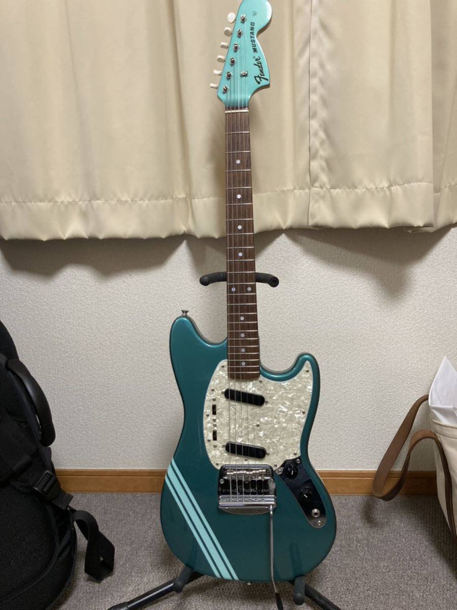 Fender Japan MG69 Mustang ムスタング マッチングヘッド コンペライン オーシャンターコイズメタリック