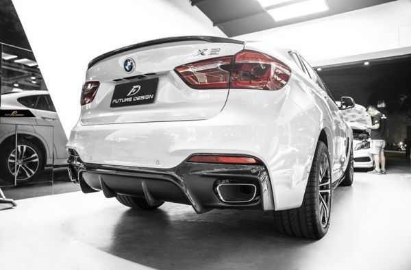 BMW F16X6用 3Dタイプカーボンディフューザー/4本出し対応/ディフェーザー/リアスポイラー/ウイング/人気商品/リップ/3DD_画像1