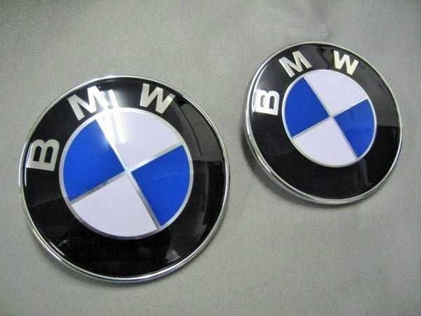 BMW純正仕様バッチ前後2点セット/ボンネットエンブレム/トランクエンブレム/E36/E46/E91/E39/E87/E82/M3/M5/Z4/1M/E60/E61/E63/E64/E65/E66_画像2