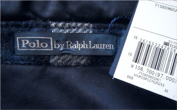◆本物◆POLO RALPH LAUREN◆10.6万◎プラッドツイードフーテッドジャケットM(日本L～) 新品_画像10