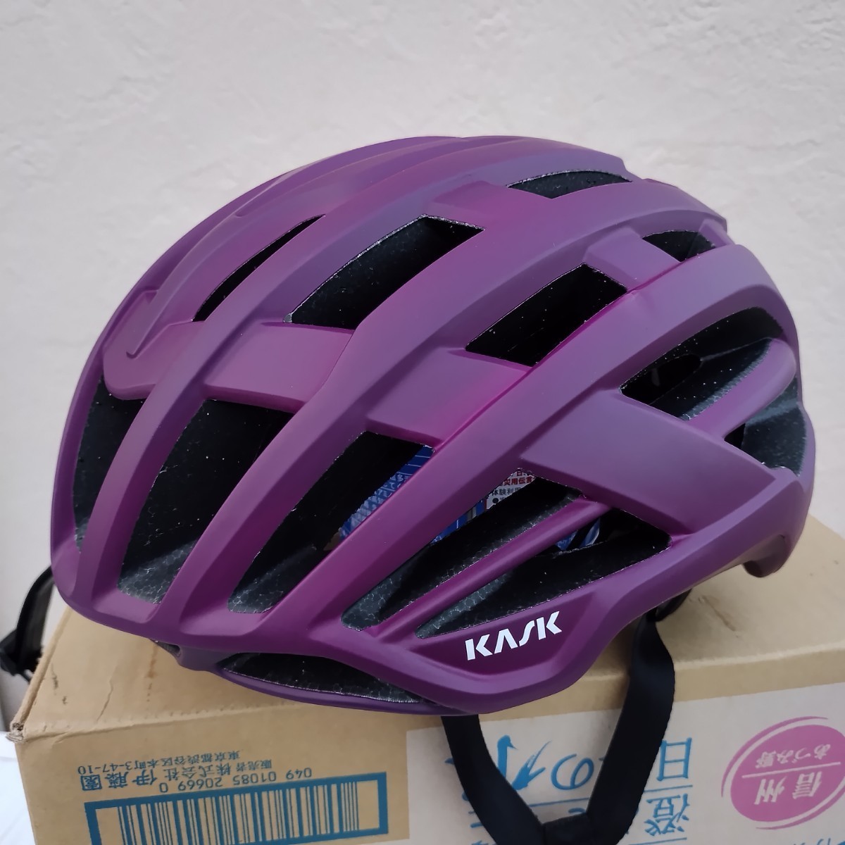 【美品】KASK カスク ヘルメット VALEGRO Lサイズ マットパープル ソフトケース付