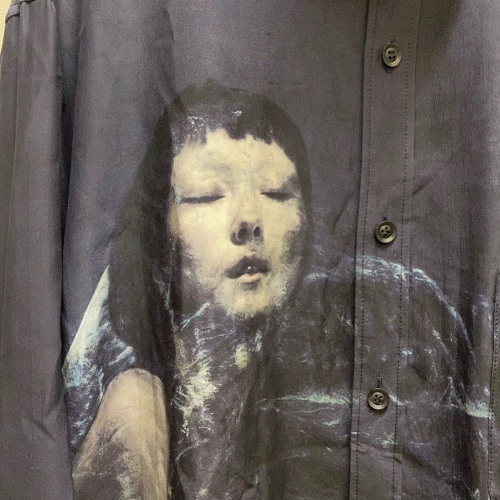 Yohji Yamamoto POUR HOMME　ヨウジヤマモト プールオム　22AW Triple-Collar Print Shirt 　HE‐B59‐414　SIZE3　【代官山01】_画像4