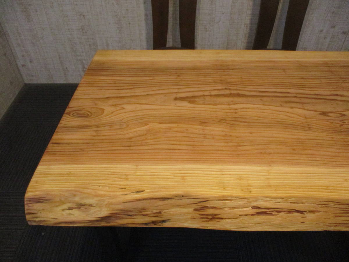 #1105　　杉　ダイニング　座卓　ローテーブル　一枚板　テーブル　一枚板テーブル_画像2