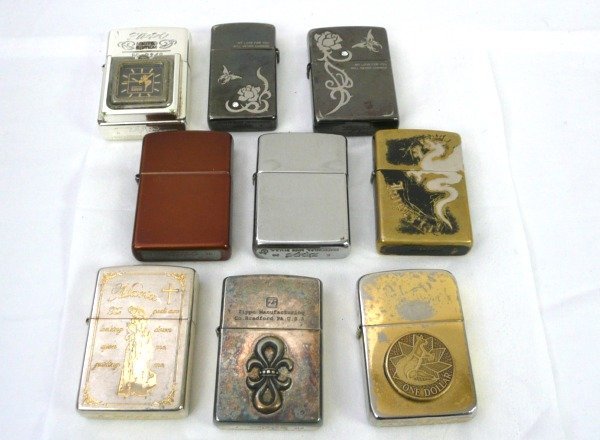 ☆☆Zippo ジッポ　ジッポ―ライター　9個セット　動作未確認　ノーメンテナンス☆ジャンク品_画像1