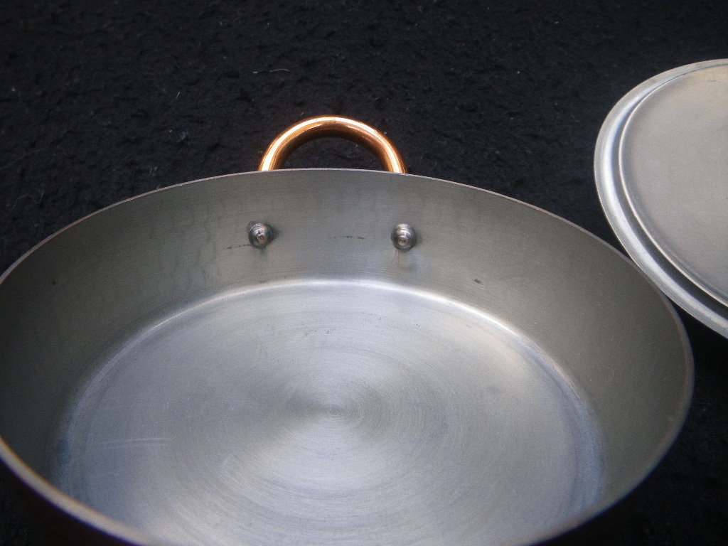 315g　直径108㎜　蓋を含まない高さ30㎜　両手鍋　Copper　（〈H〉）　コッパー　検：調理器具　料理　ソロキャンプ　ミニ　銅鍋_画像8