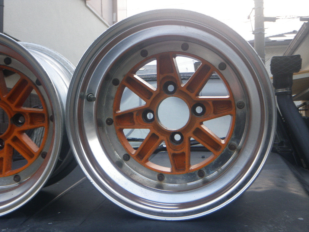 自動車競技専用部品　2本　4H　PCD114.3㎜　15x9.0JJ　off -13　Bタイプ　昭和　旧車　15インチ　SSR　SPEEDSTAR　スピードスター_SSR　SPEEDSTAR　MarkⅢ　MK3　マークⅢ