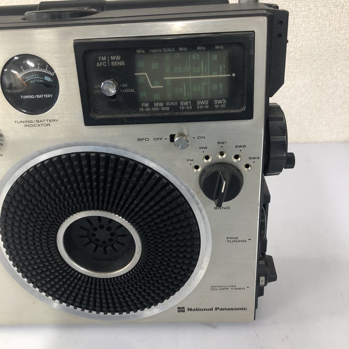 【B-3】 Panasonic RF-1150 ラジオ 通電未確認 NationalPanasonic Cougar115 汚れあり 現状品 1101-7_画像3