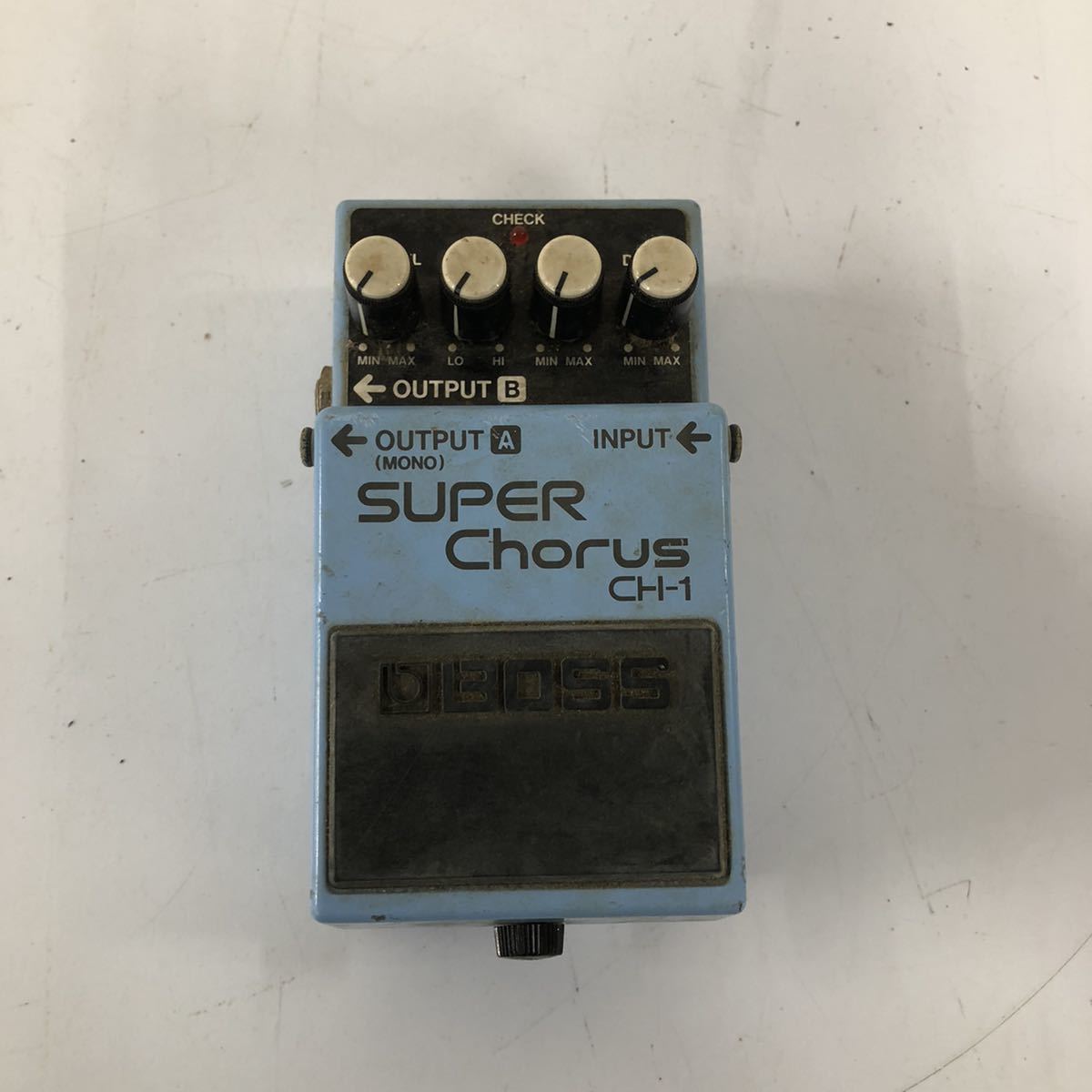 【A-3】 BOSS SUPER CHORUS CH-1 エフェクター 動作確認済 汚れあり ボス 中古品 1397-2_画像2