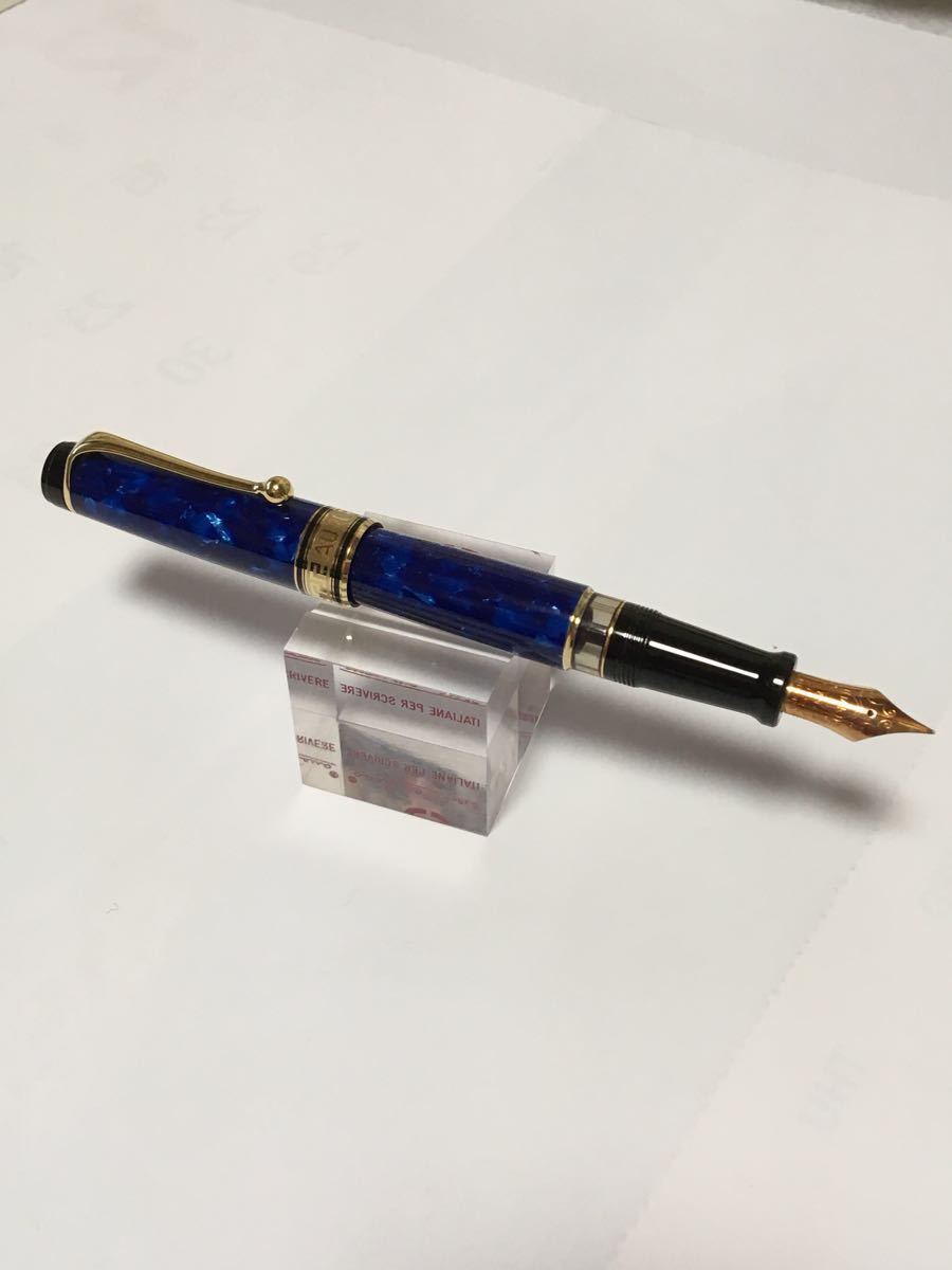  unused *AURORA Aurora Optima fountain pen blue *