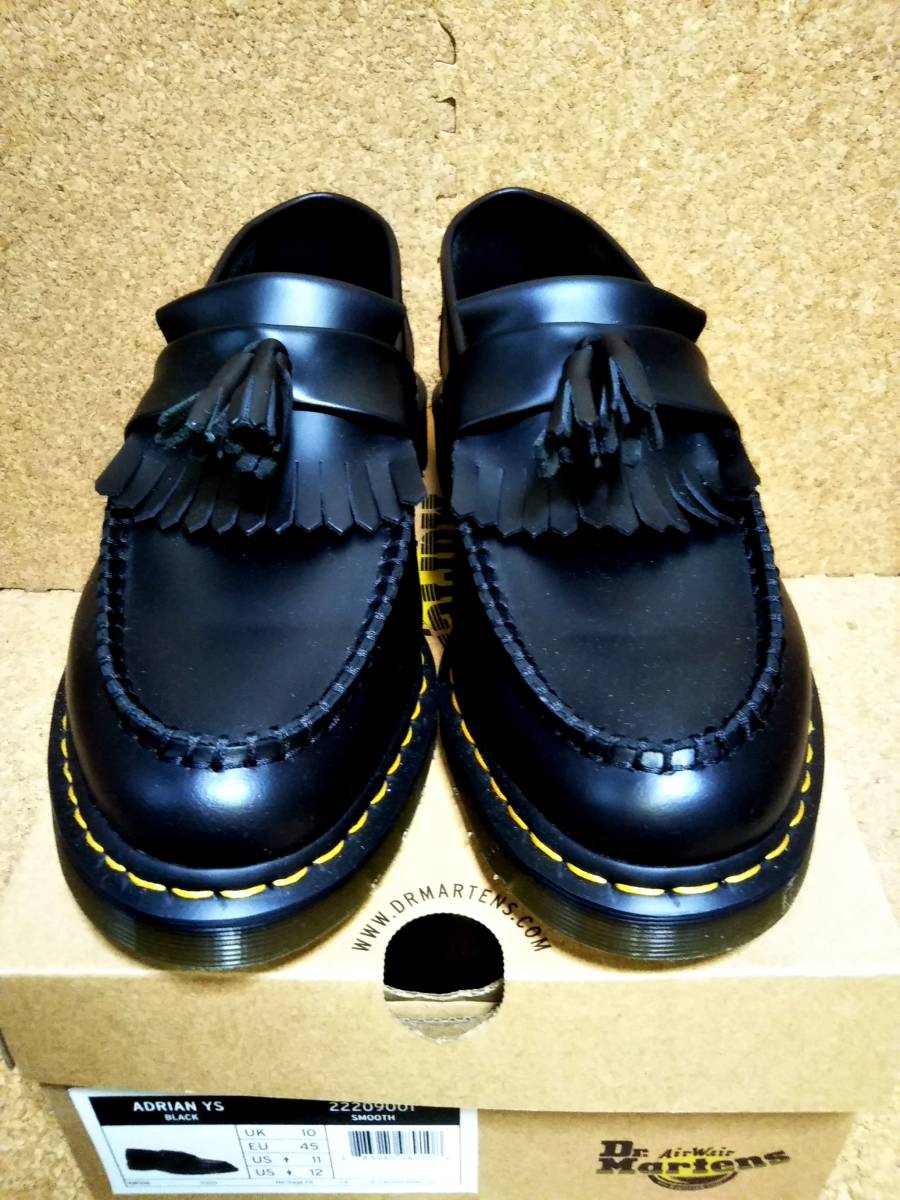 【Dr.MARTENS】ドクターマーチン エイドリアン イエローステッチ タッセルローファー UK10 (29cm ) ADRIAN YS ブラック【新品・未使用】_画像9