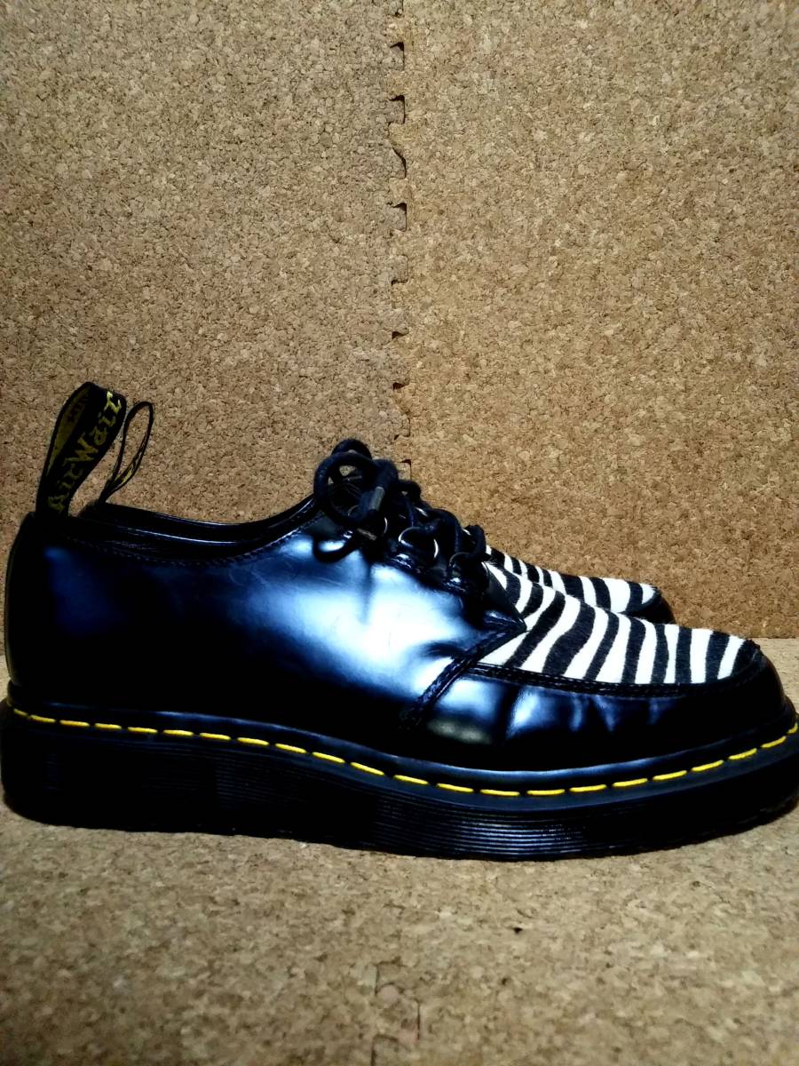 【Dr.MARTENS】ドクターマーチン ラムジー ゼブラ クリーパーシューズ UK8 (27cm ) RAMSEY ZEB CREEPER SHOES ハラコ 希少レア_画像4