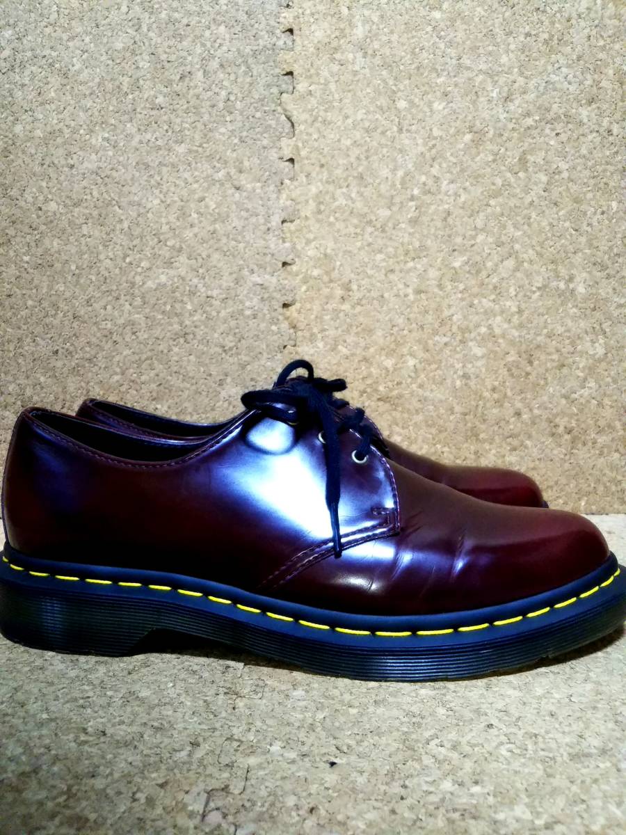 【Dr.MARTENS】ドクターマーチン VEGAN 1461 3ホールシューズ UK8 (27cm ) 3EYE SHOE ヴィーガンレザー チェリーレッド【良品】_画像4