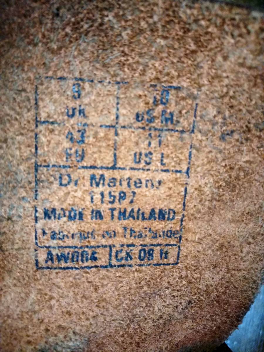 [Dr.MARTENS] Dr. Martens 1919 steel tu10 hole boots UK9 (28cm ) 10EYE STEEL TOE BOOTSdo Cross karu sculpture rare rare 