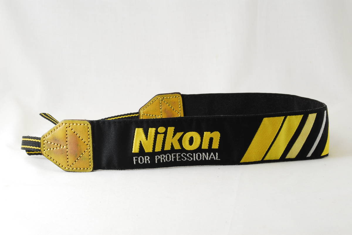 * Nikon Prost Nikon for Professional Pro strap black color × yellow color serial Professional strap shoulder neck NPS*