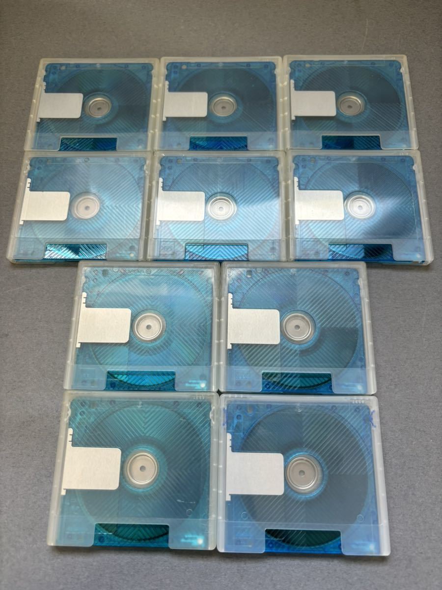 MD ミニディスク minidisc 中古 初期化済 アクシア AXIA 74 ブルー 10枚セット_画像2
