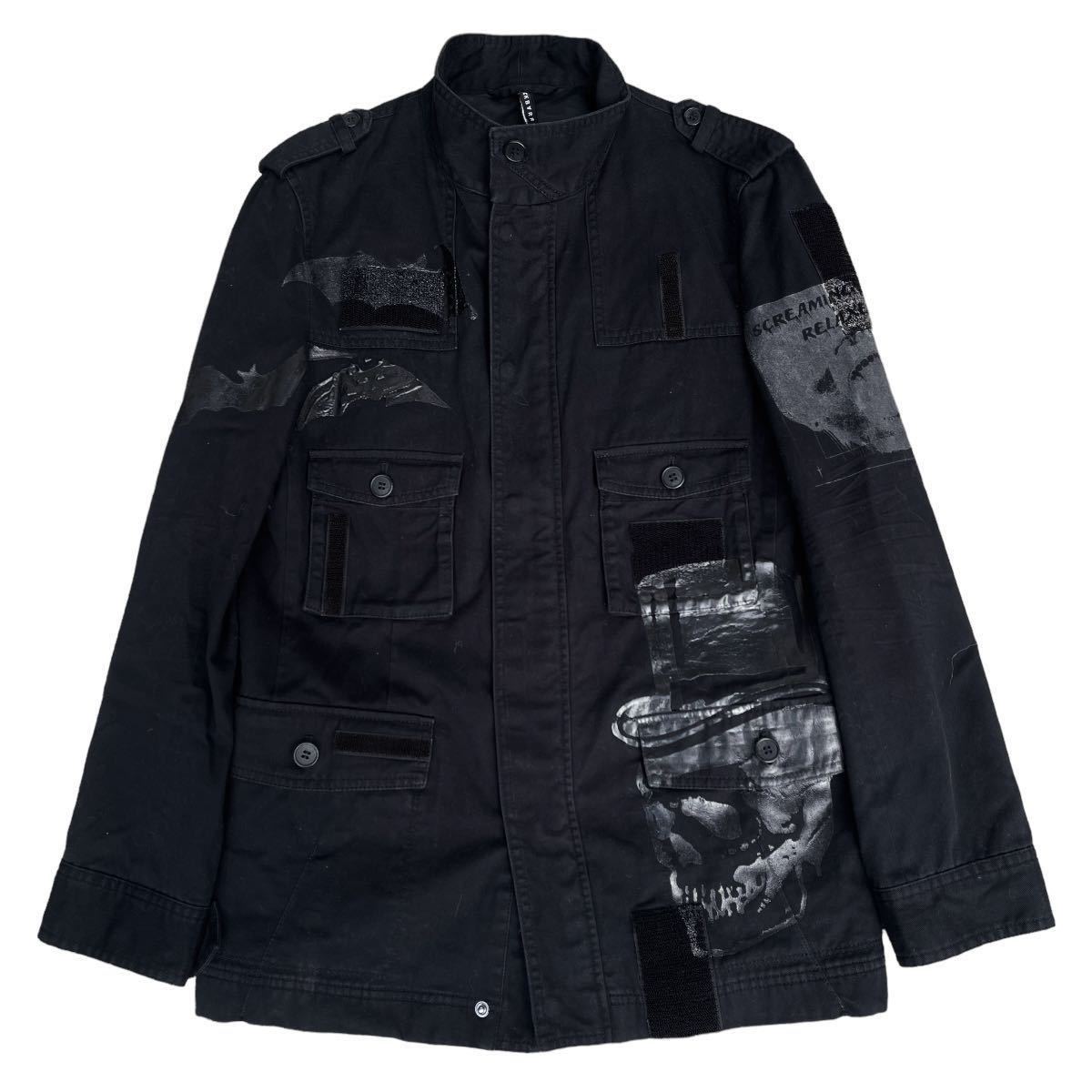 00s black by Neil Barrett designer coating jacket paint millitaly collection archive ニールバレット made in Japan_画像1