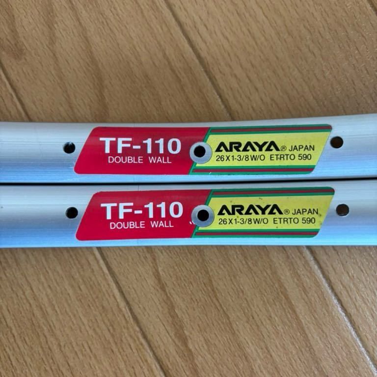 ◆ARAYA クリンチャーリム TF-110 26×1 3/8WO 36H 英米バルブ 未使用品_画像3