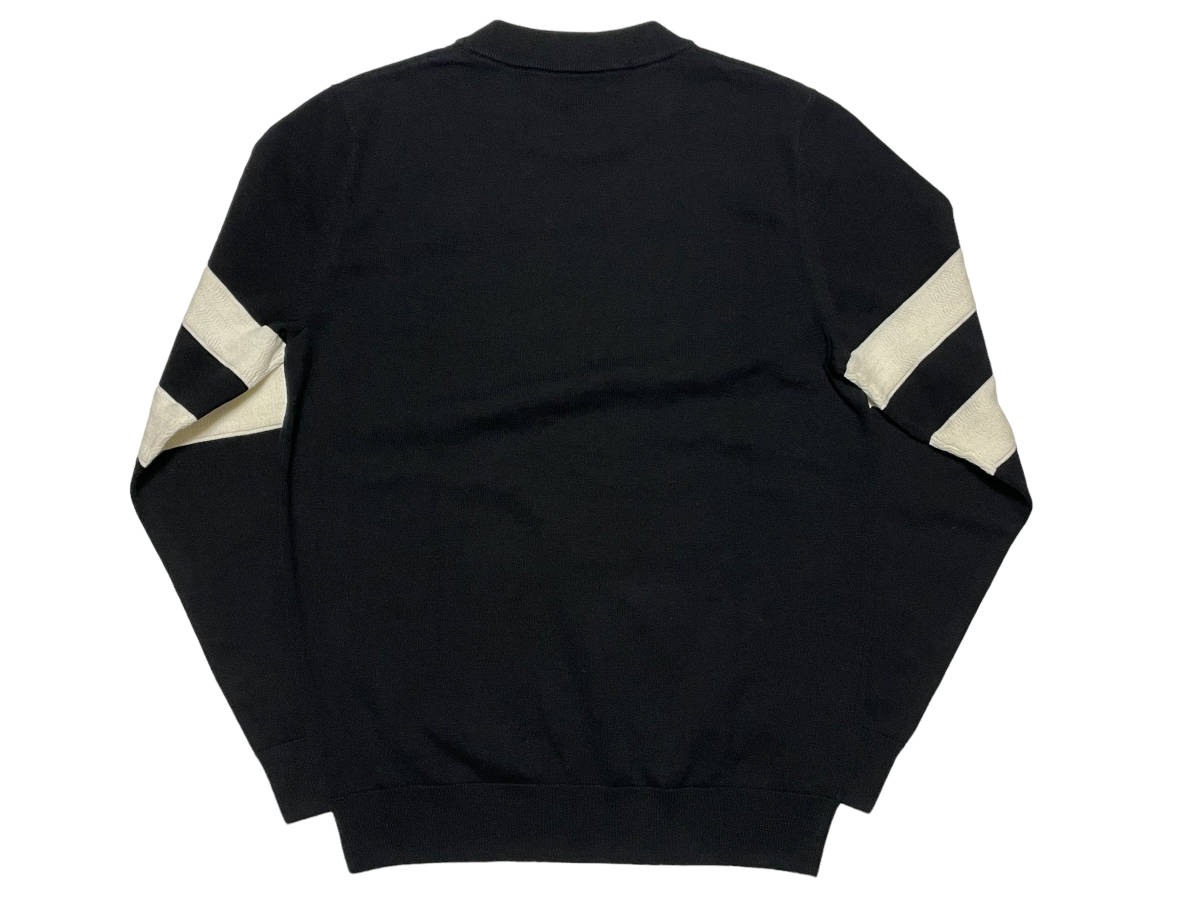 極美品 Mサイズ Fred Perry フレッドペリー Tipped Sleeve Knit ニット セーター_画像2