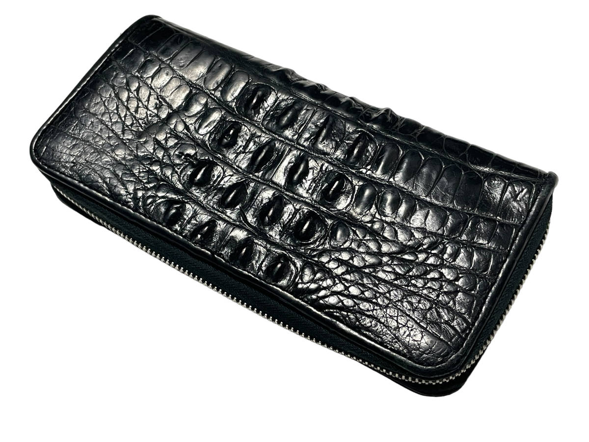 BWL BILL WALL LEATHER ビルウォールレザー アリゲーター クロコダイル ラウンドジップ ウォレット 長財布_画像4