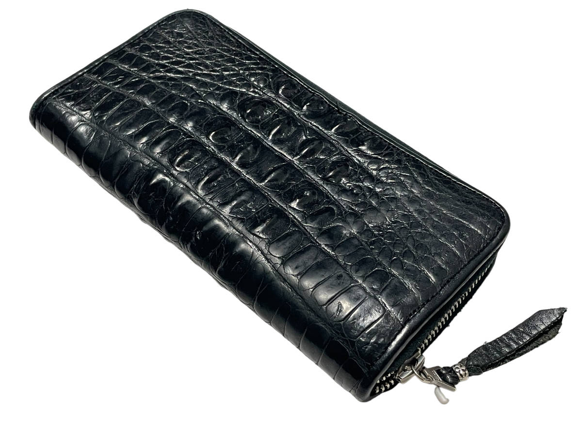 BWL BILL WALL LEATHER ビルウォールレザー アリゲーター クロコダイル ラウンドジップ ウォレット 長財布_画像6