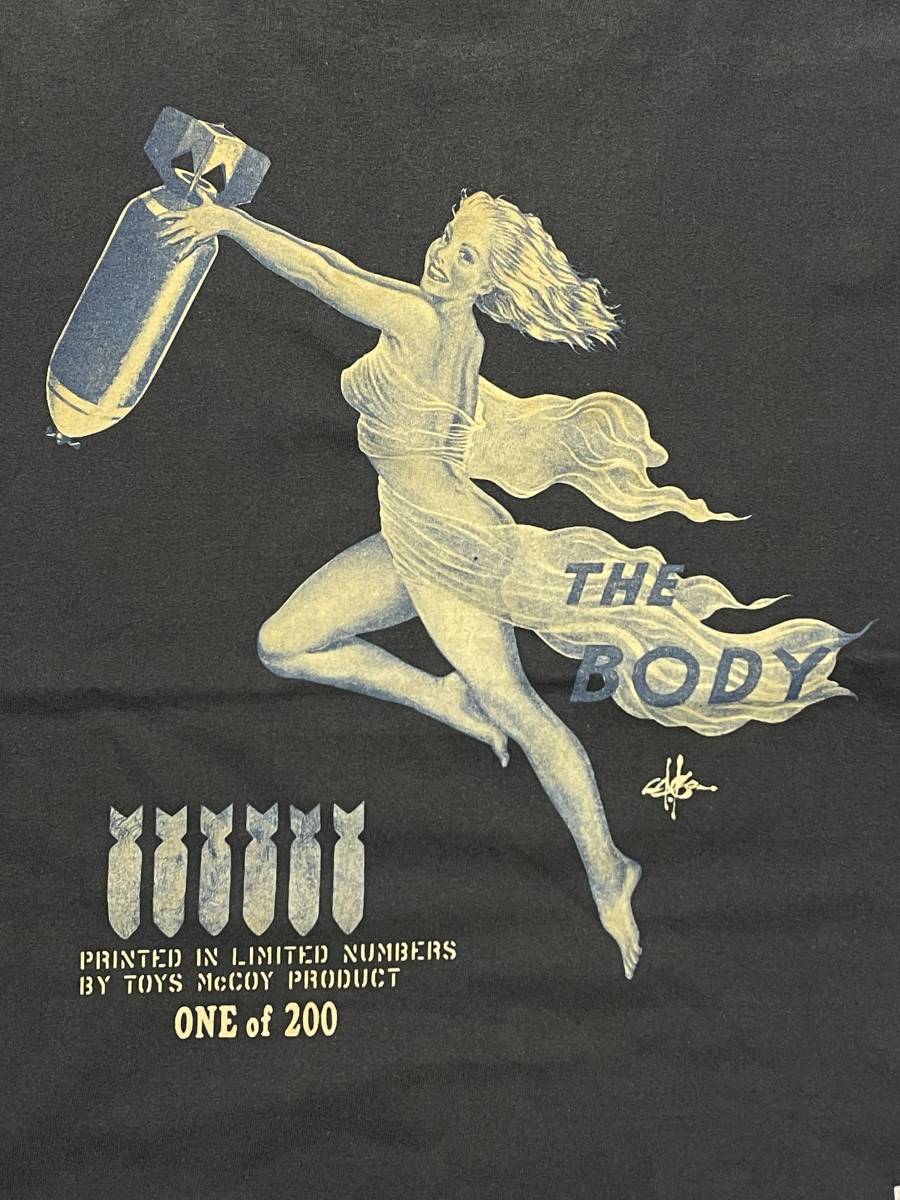 Sサイズ TOYS McCOY トイズマッコイ McHILL Tシャツ 長袖 ロンT THE BODY ピンナップガール U.S.ARMY AIR FORCES_画像3