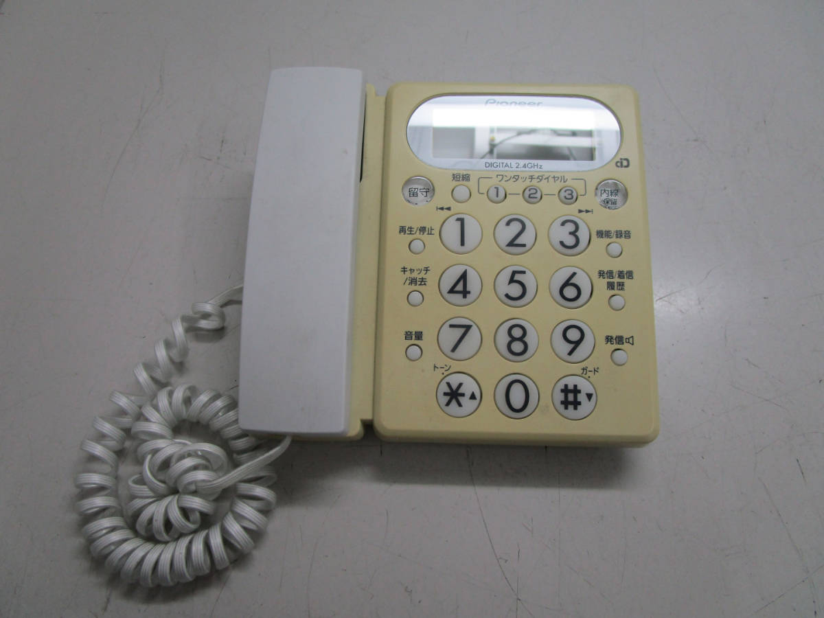 Pioneer 電話機 TF-VD1200-W TF-LU149-W 子機 TF-DK125-W 動作確認済 管理番号E-1999の画像2