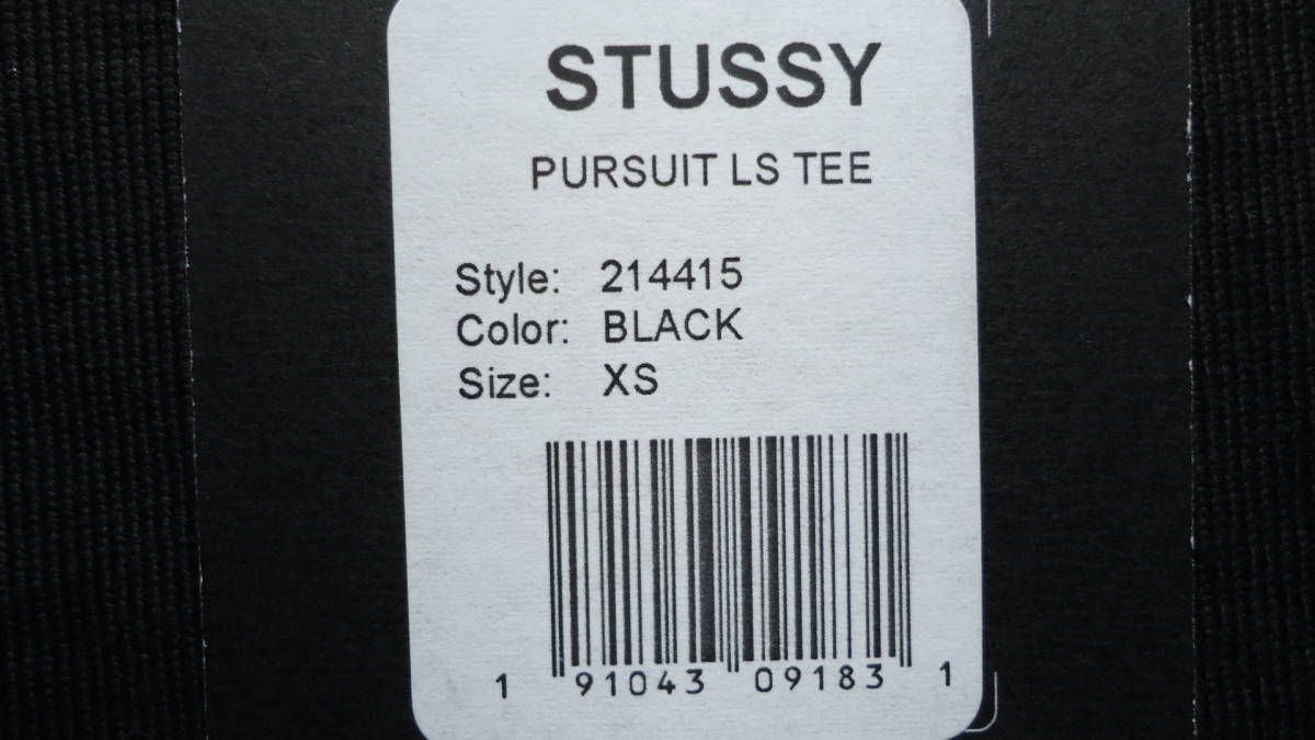 Stussy Women's Pursuit L/S Shirt Tee 黒 XS 半額以下 70%off ステューシー 女性用 長袖Tシャツ NY LA LONDON TOKYO レターパックプラス_画像7