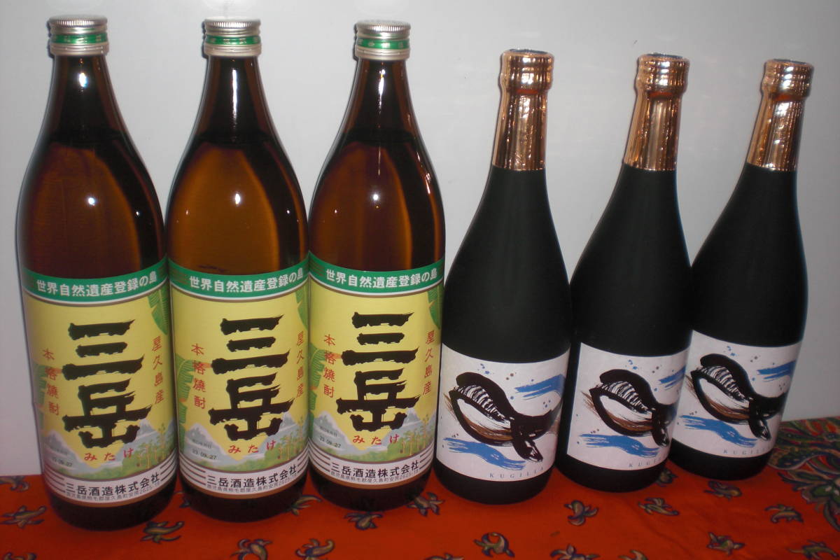 3 Mitake, 3 кита, 2 бренда, 6 сетов, Kagoshima San, аутентичный картофельный шочу