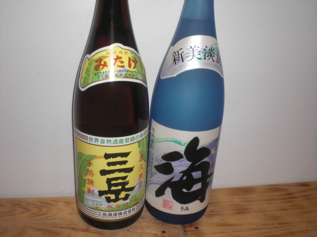 Mt. Mitake, Sea, Whableter Select 2 Setto Price Kagoshima Sudo Full -Scale Shochu 25 градусов 1800 мм