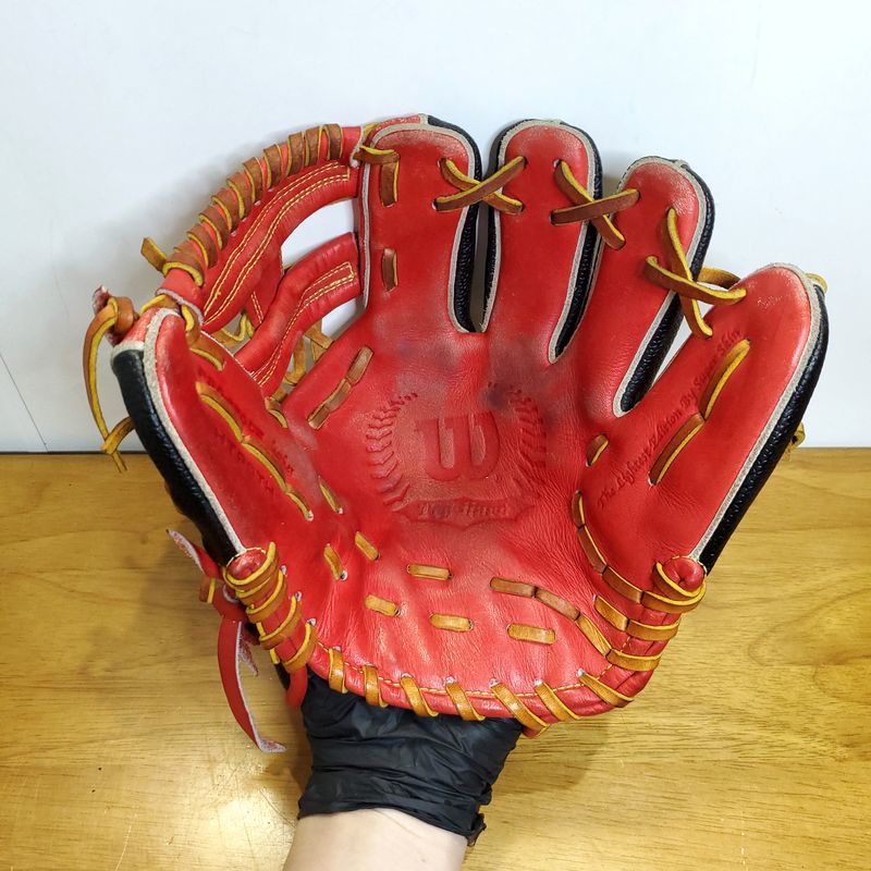 ウイルソン トライハード トレーニンググラブ 守備練習用 トレグラ Wilson 一般用大人サイズ 内野用 硬式グローブ_画像2