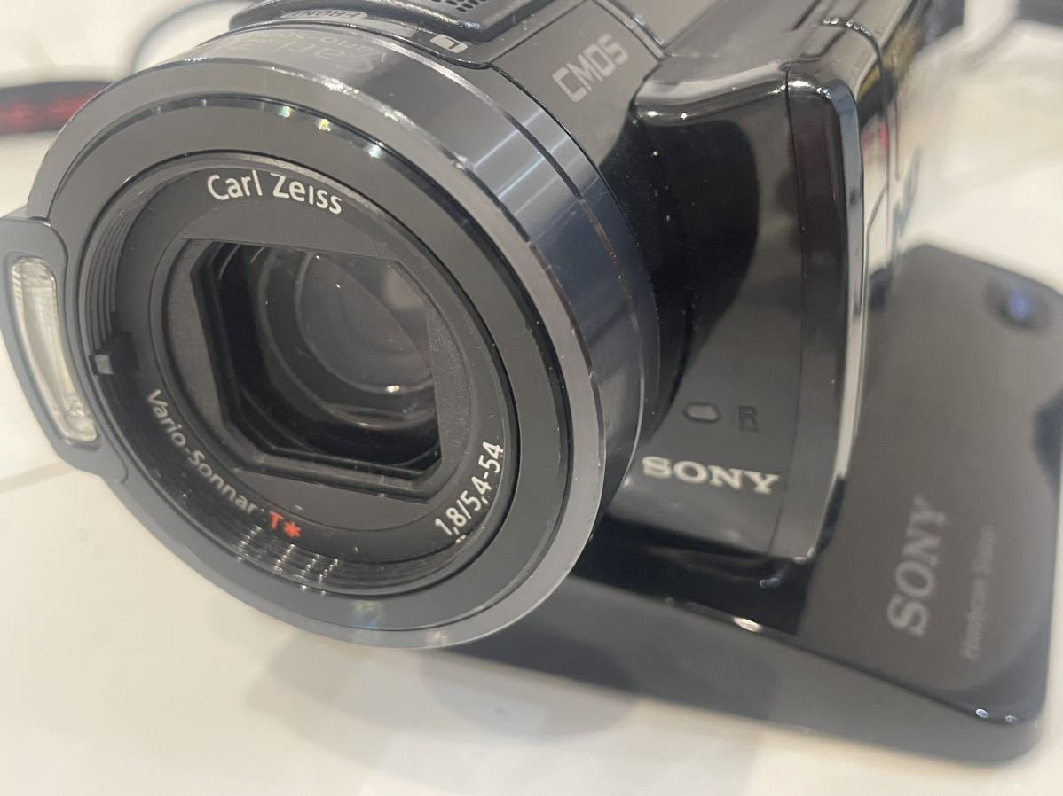 【通電OK】ソニー SONY フルハイビジョンビデオカメラ Handycam HDR-CX7 バッテリー2つ付属 充電器 ケーブル 付き バッテリ劣化 現状品の画像3