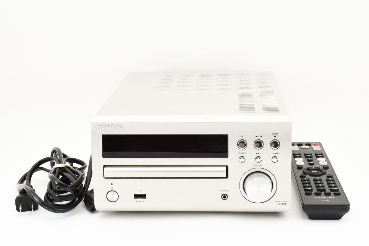 Denon CDレシーバー プレミアムシルバー RCD-M39(2059931_画像1