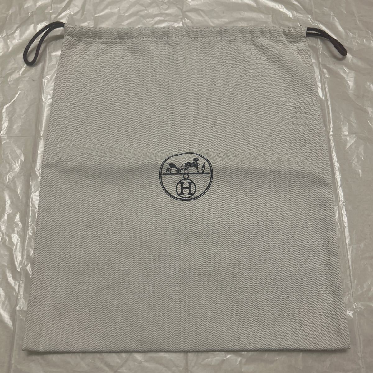 エルメス　保存袋　44×37 ヘリンボーン Ｊ1 布袋 巾着袋 袋 HERMES バーキン25_画像1