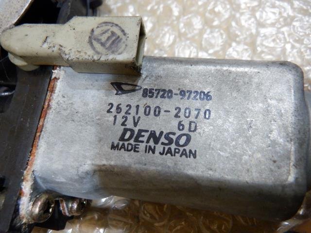 【山形 酒田発】中古 コペン LA-L880K 左Rドアレギュレータ・モーター 純正 ガラス付 DENSO 262100-2070 カプラー1ケ2P テスト済_画像2