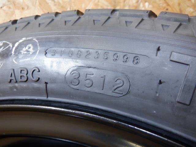 【山形 酒田発】中古 ノート DBA-E12 車載工具 スペアタイヤセット 純正 タイヤ:T125/70D15 95M 2012年35週製造 未使用品_画像3