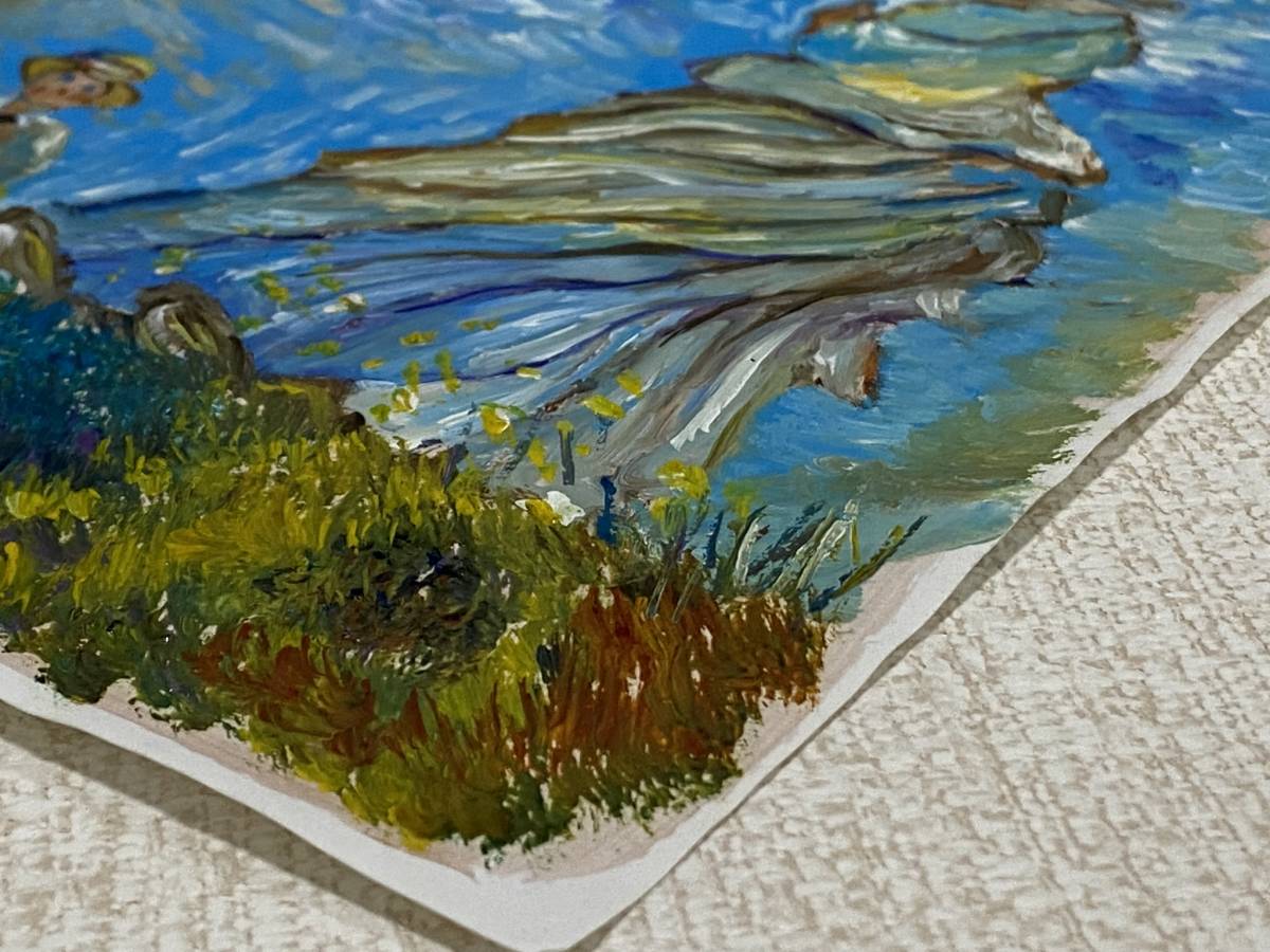 模写 油彩 クロード・モネ 日傘をさす女性 肉筆 オルセー美術館 模写 油彩 クロード・モネ 日傘をさす女性 肉筆 オルセー美術館