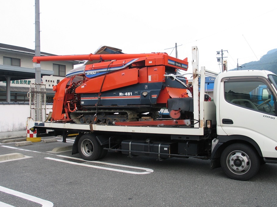 農機具　運送　配送　コンバイン　トラクター　田植え機　自動車　建設機械　ユンボ　フォークリフト　全国　離島対応_画像1