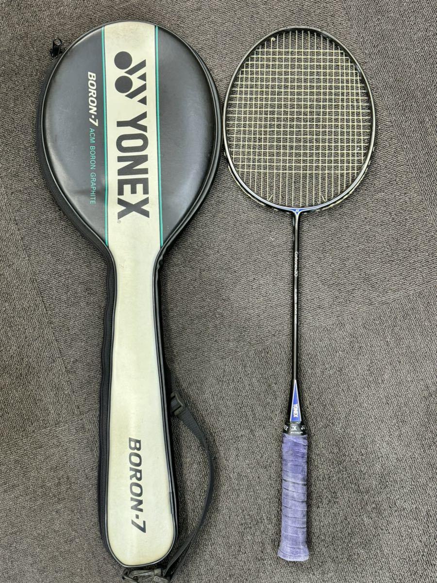 YONEX ヨネックス バドミントン ラケット Carbonex 20 青 ブルー カーボネックス 20 2U-G4 ケース付き_画像1