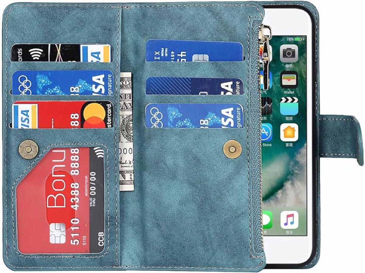 一点限り iPhone6 ケース 手帳型 カード収納 小銭入れ 財布型　