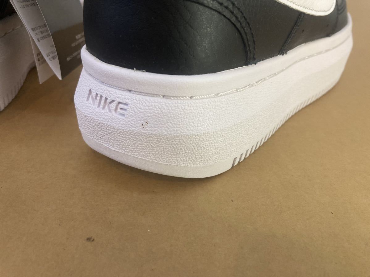 新品24.5cmナイキNIKEレディーススニーカーコートビジョンアルタLTR COURTVISIONブラックエアフォース1AF1好きに厚底スニーカー_画像9