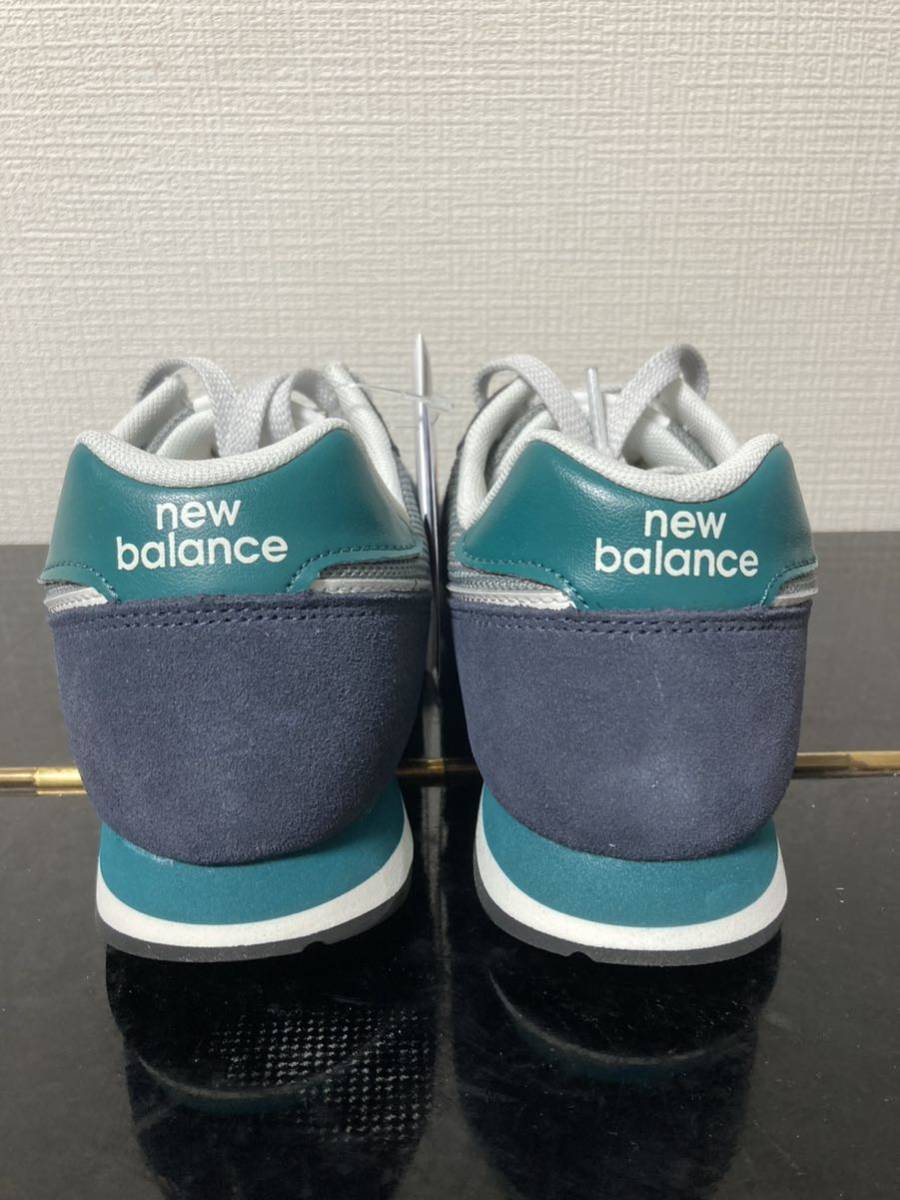 新品25cm ニューバランス newbalanceレディーススニーカーML373OE2ネイビー緑グリーンWL373好きにも_画像3