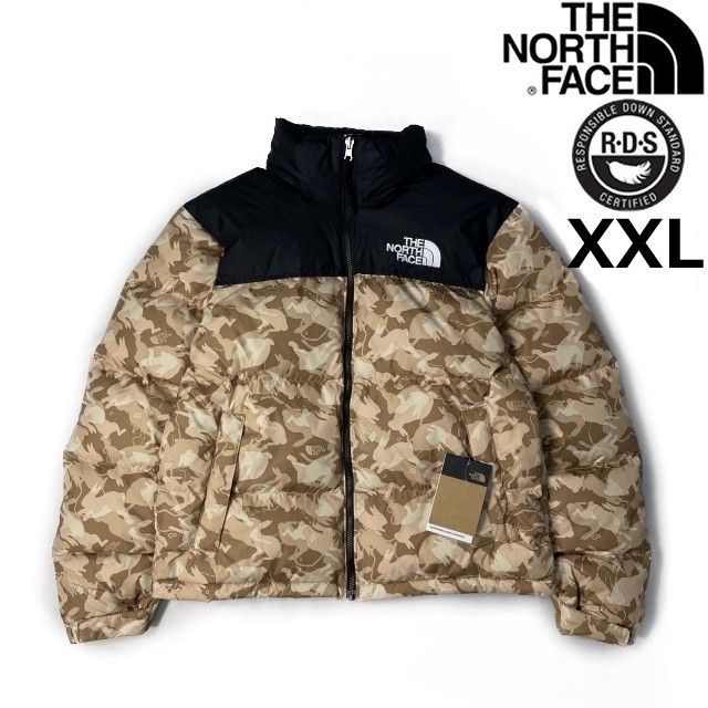 1円～!売切!【正規新品】THE NORTH FACE◆1996 RETRO NUPTSE JACKET ダウンジャケット ヌプシ ウサギ US限定 RDS(XXL)茶 迷彩柄 190122-160_画像2