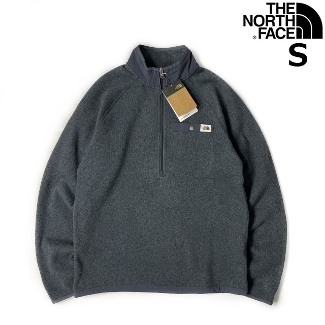 1円～!売切!【正規新品】THE NORTH FACE◆GORDON LYONS 1/4ZIP フリース プルオーバー US限定 厚手ニット 茶タグ(S)グレー 181024-35_画像2