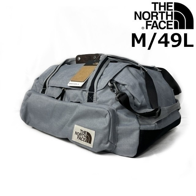 1円～!売切!【正規新品】THE NORTH FACE BERKELEY DUFFEL ボストンバッグ リュック 2WAY US限定 大容量 アウトドア(M/49L)グレー 180626-50_画像2