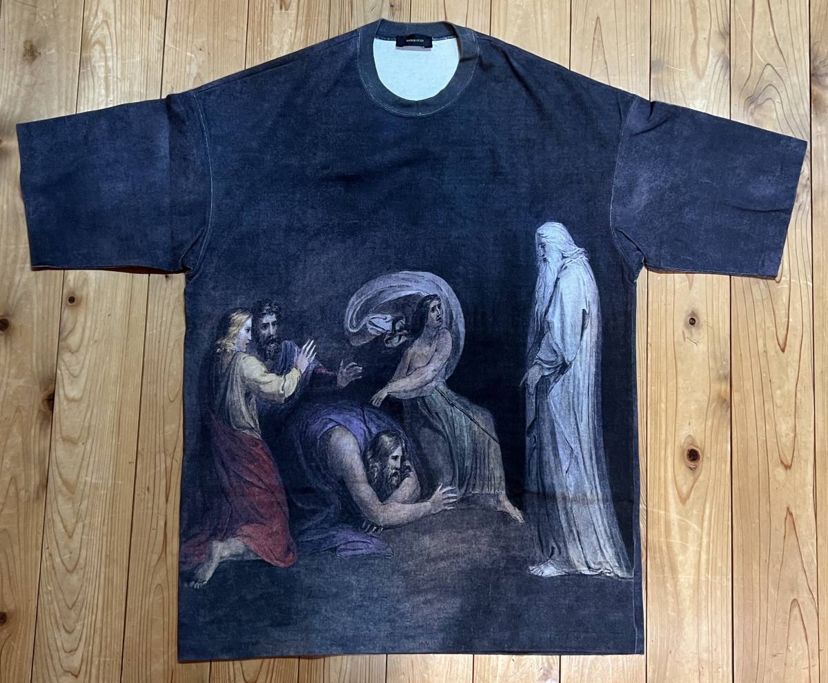 2015AW アンダーカバー William Blake 西洋画 度詰天竺 ビッグ　Tシャツ Big Tee undercoverism undercover ウィリアムブレイク JONIO_画像2