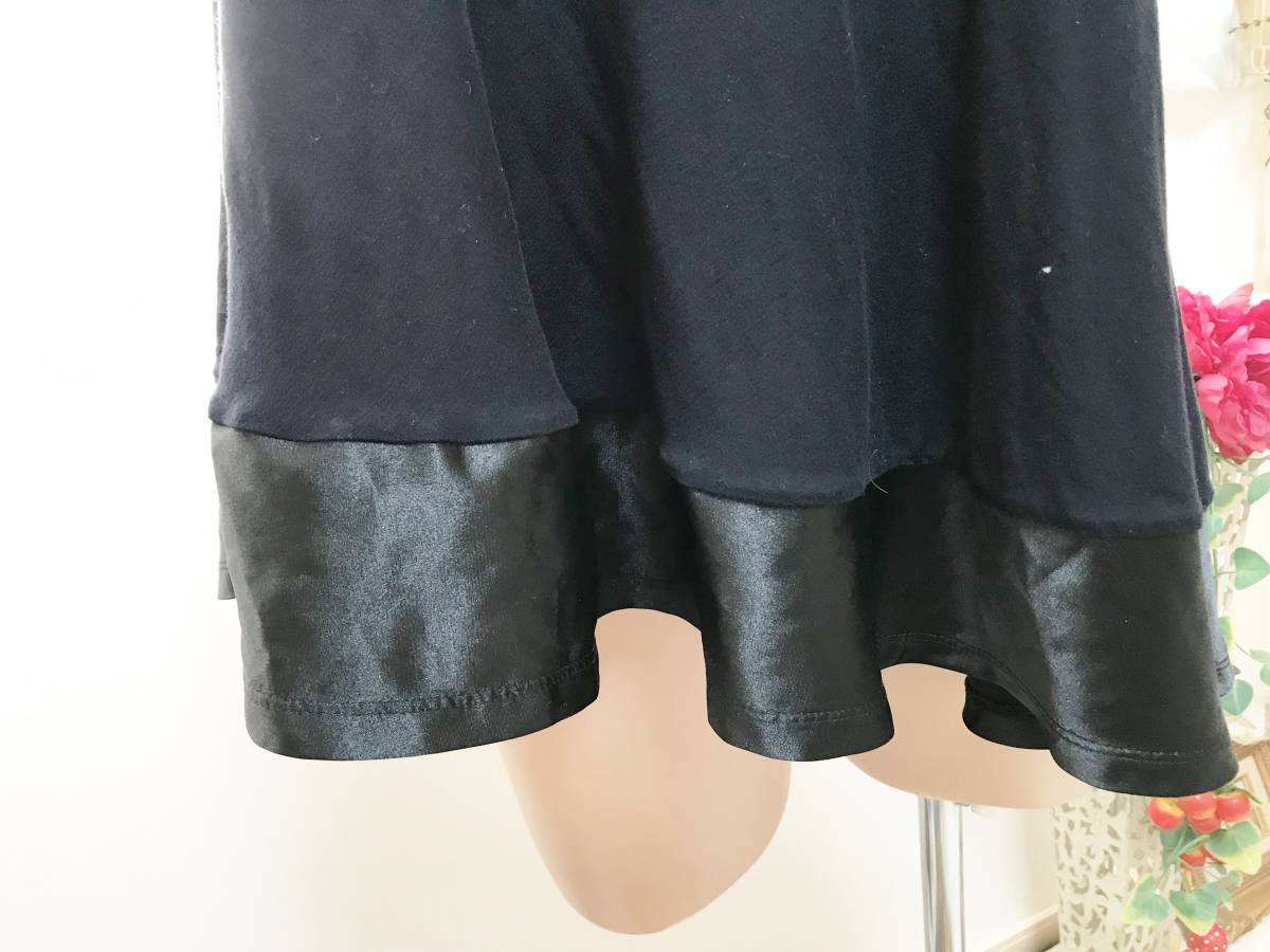 レディスFreeサイズ：ムルーア【MURUA】ワンショルダーカットソー・裾つるすべ生地・デザインノースリーブシャツ_画像5