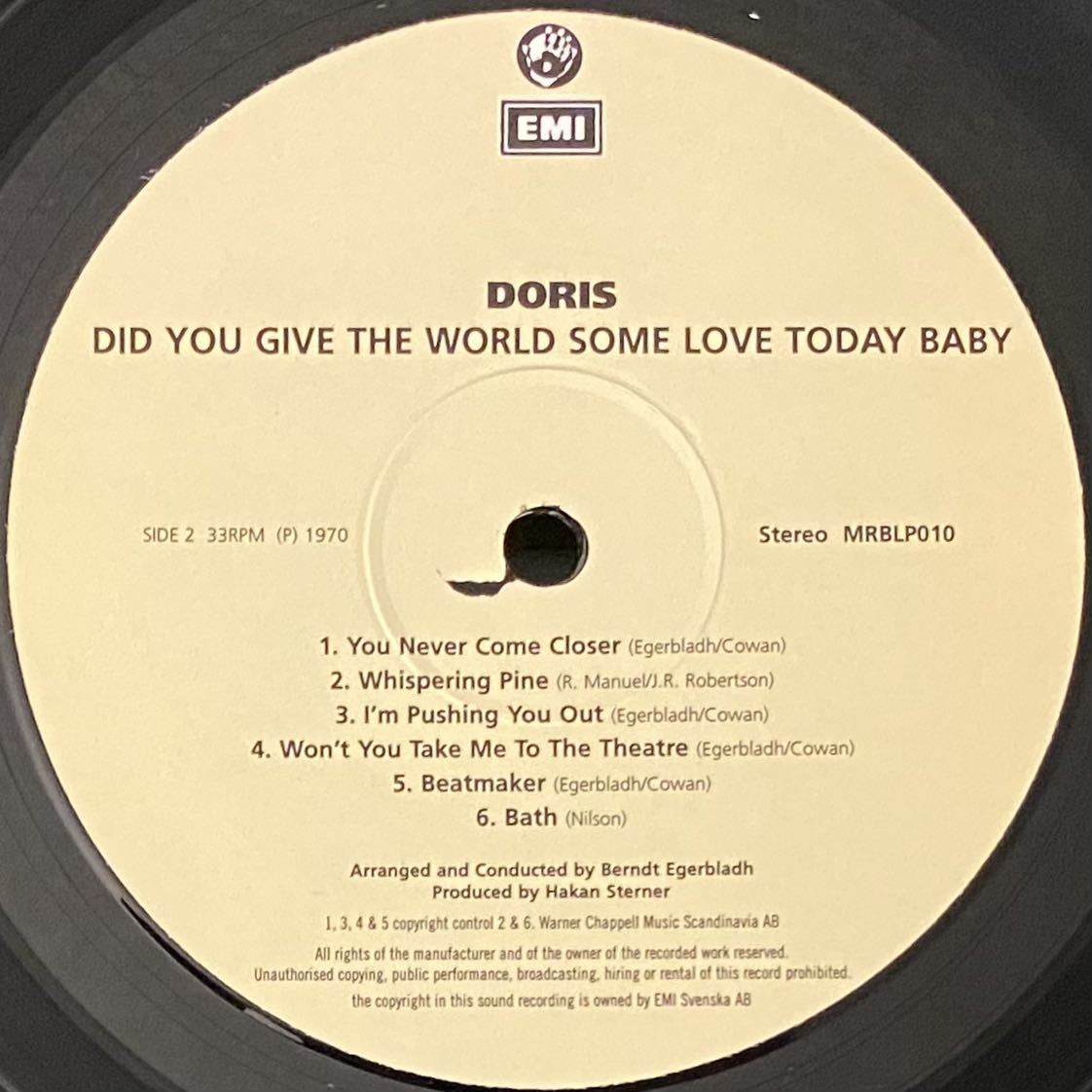 即決！スウェーデン・レア・グルーヴ傑作！ Doris - Did You Give The World Some Love Today, Baby / Rare Groove A to Z_画像5